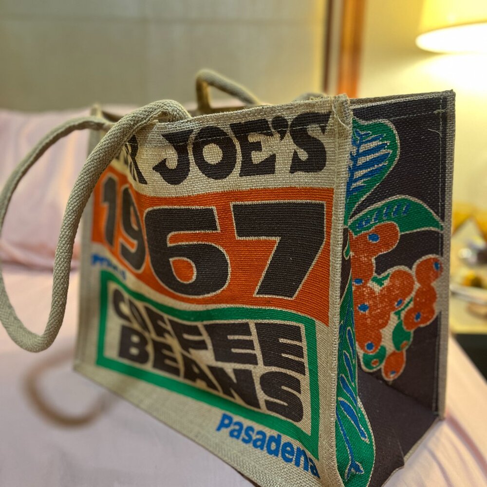Trader Joe’s 1967 Coffee Beans Jute Tote Bag – Pasadena Edition